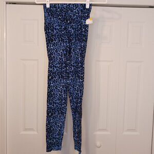 #285 3/$18 - Aerie Blue/Black Leggings Size Medium